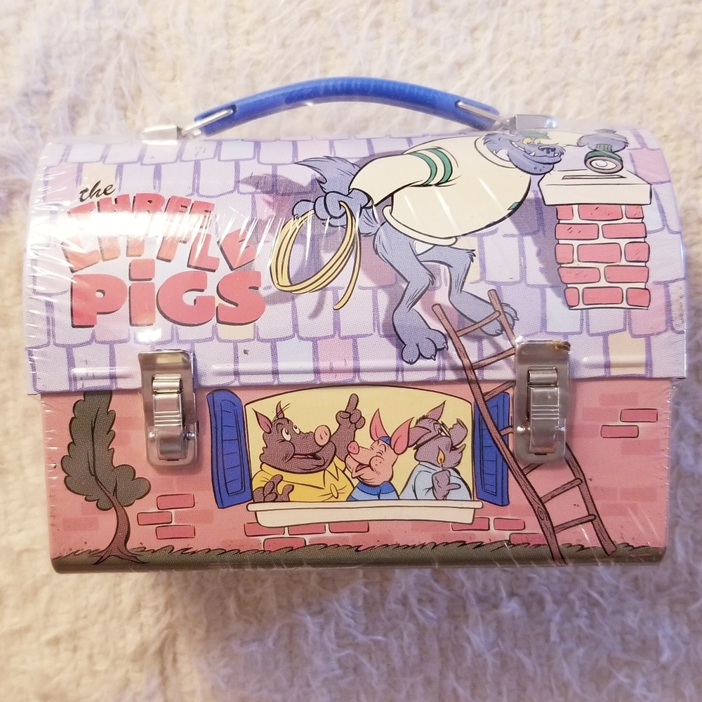 2001 The Three Little Pigs Hallmark Limited Edition Tin School Days Lunchbox